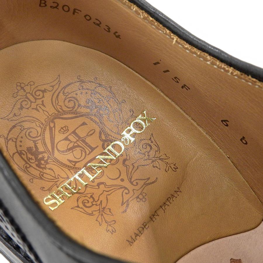 美品 SHETLAND FOX シェットランド フォックス レザー ハンプトン