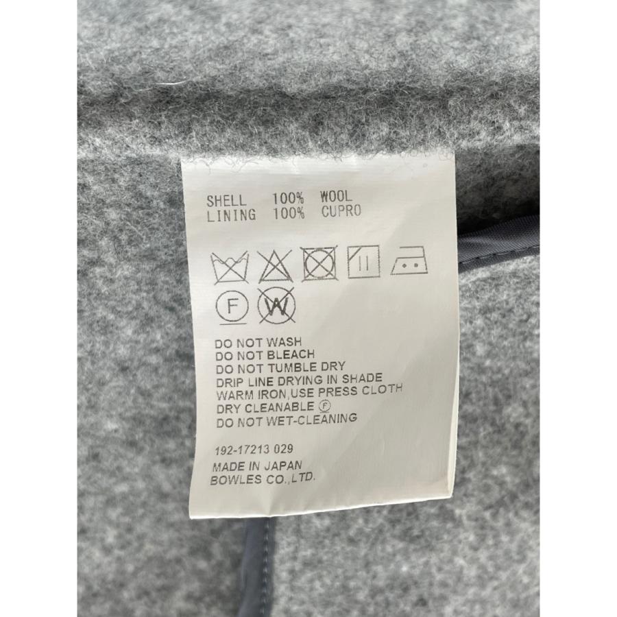 HYKE ハイク 192-17213 グレー フック ウール チェスター ロングコート
