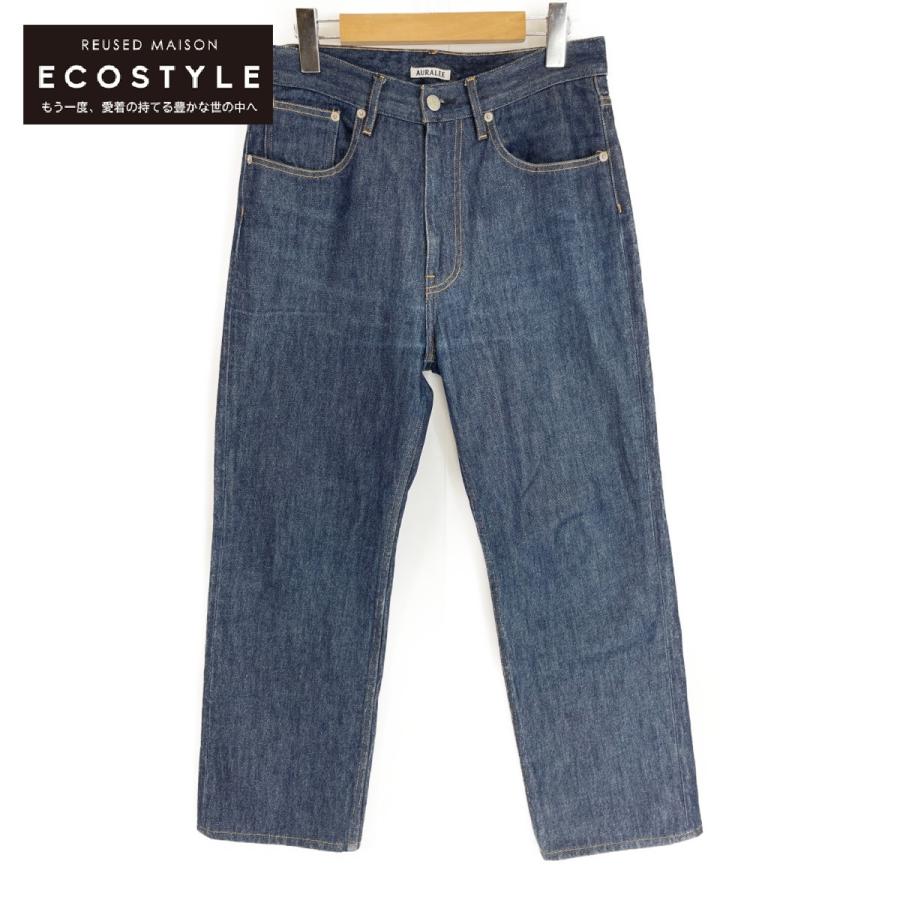 美品 オーラリー ハード ツイスト デニム インディゴ 5P パンツ 25インチ AURALEE: Hard Twist Denim 5P Pants (Indigo) | DSMG E-SHOP