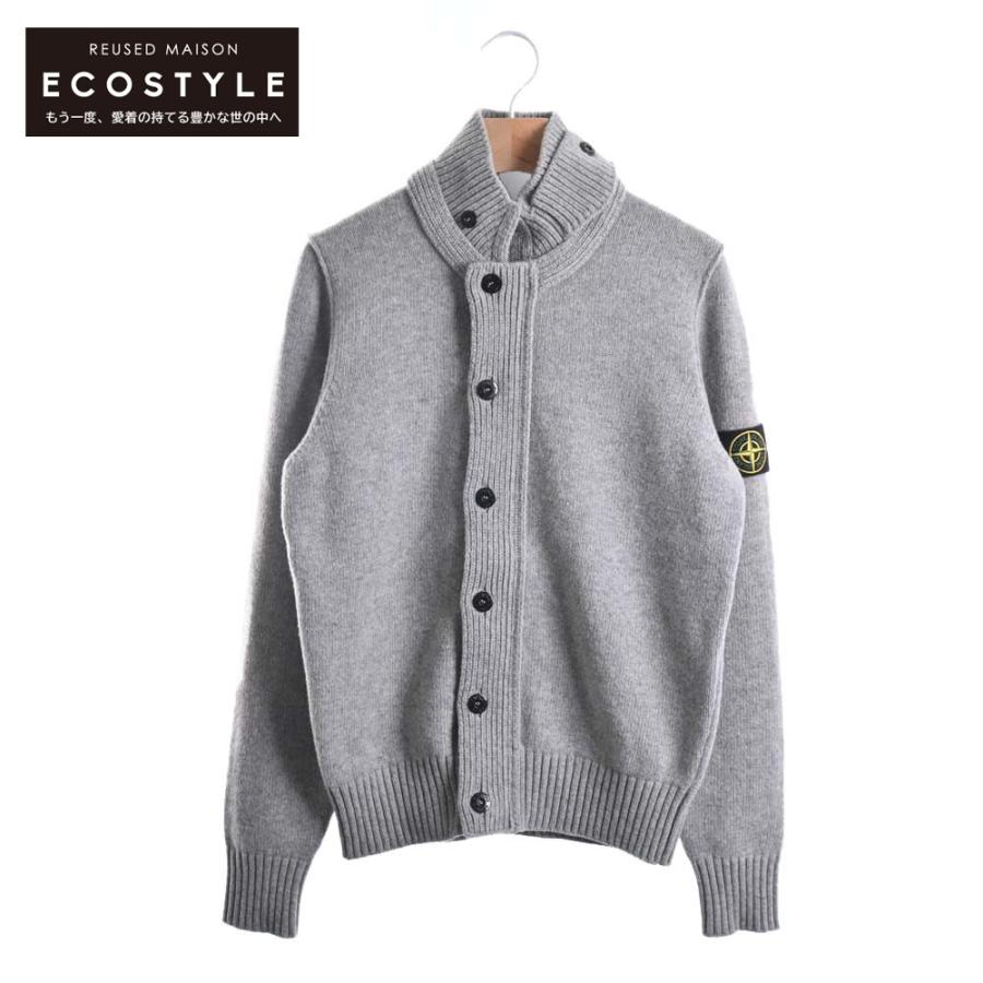 STONE ISLAND ストーンアイランド ジップアップ&BD ニット グレー M 