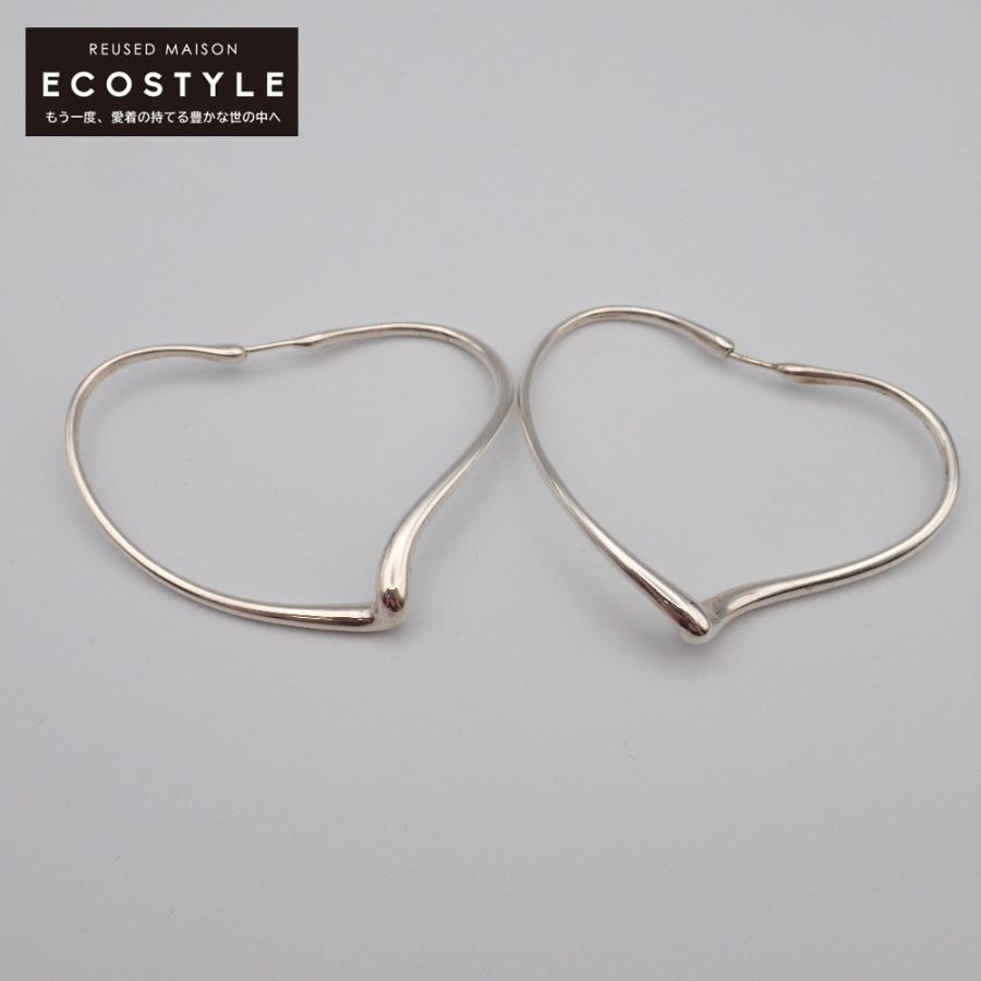 美品 TIFFANY＆Co. ティファニー Ag925 オープンハート ピアス 
