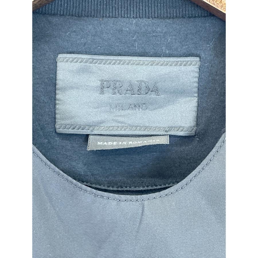 PRADA（プラダ） RE-NYLON 20年 ナイロン切替クルーネック半袖Tシャツ