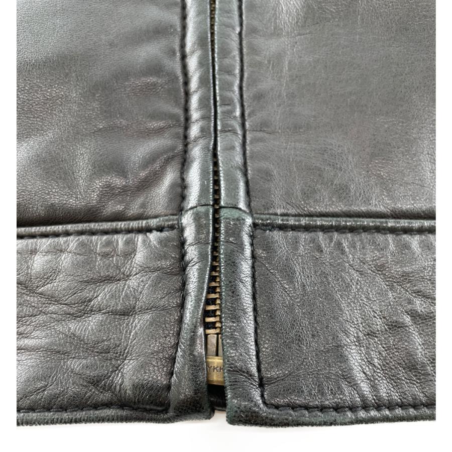 中古品　Polo by Ralph Lauren ブラックレザージャケット L ジ*ン様 Polo by Ralph Lauren ブラックレザージャケット L