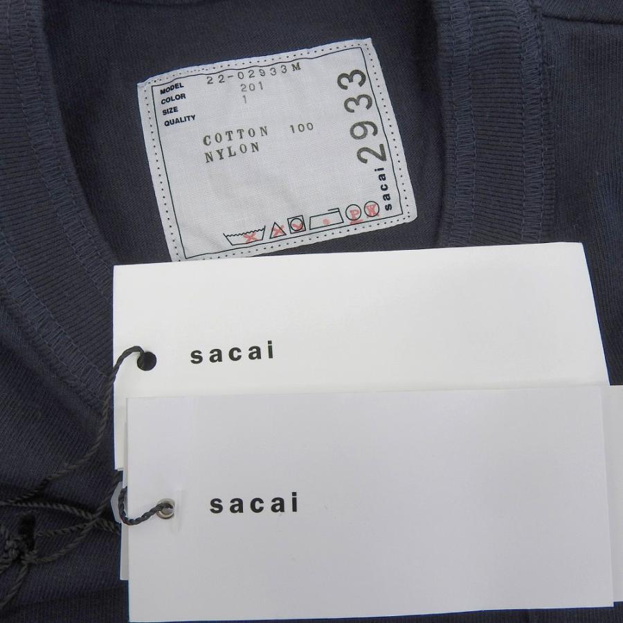 sacai（サカイ） 未使用 ナイロンツイルミックス Tシャツ トップス