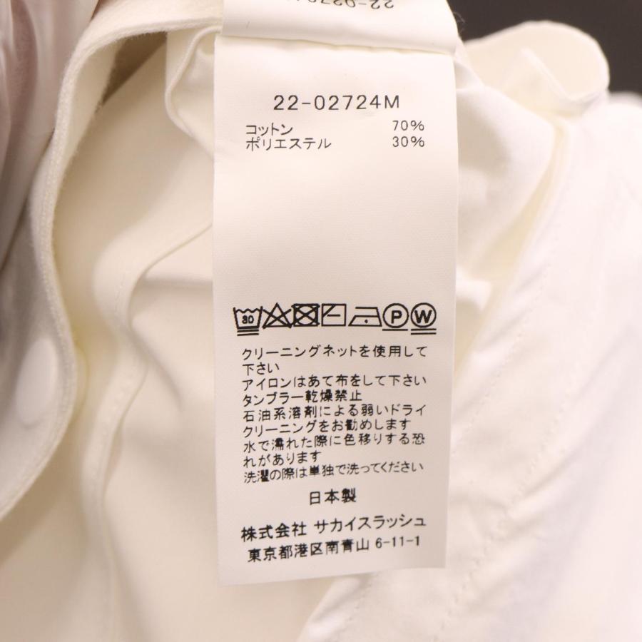 sacai（サカイ） 22-02724M ホワイト コットン ウェザー シャツ