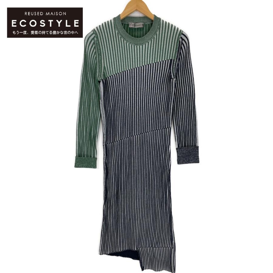 国内正規 SPORTMAX スポーツマックス グリーン×ニット 23260389 