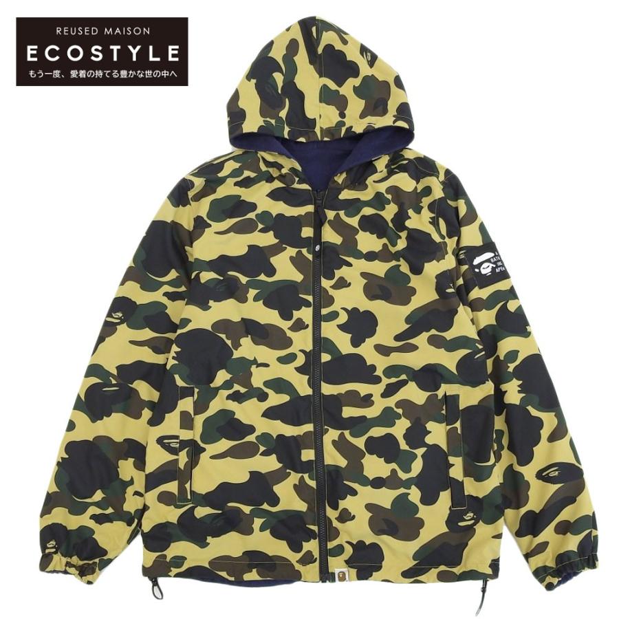 Bathing Ape Cycles 迷彩ナイロンジャケット リバーシブル 中古】A