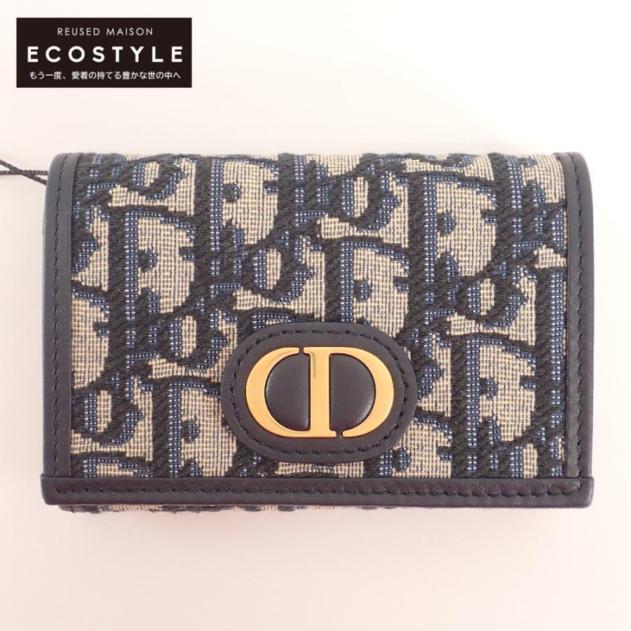 新品未使用 Christian Dior S2300UTZQ 928U 30MONTAIGNE MEDIUM WALLET 