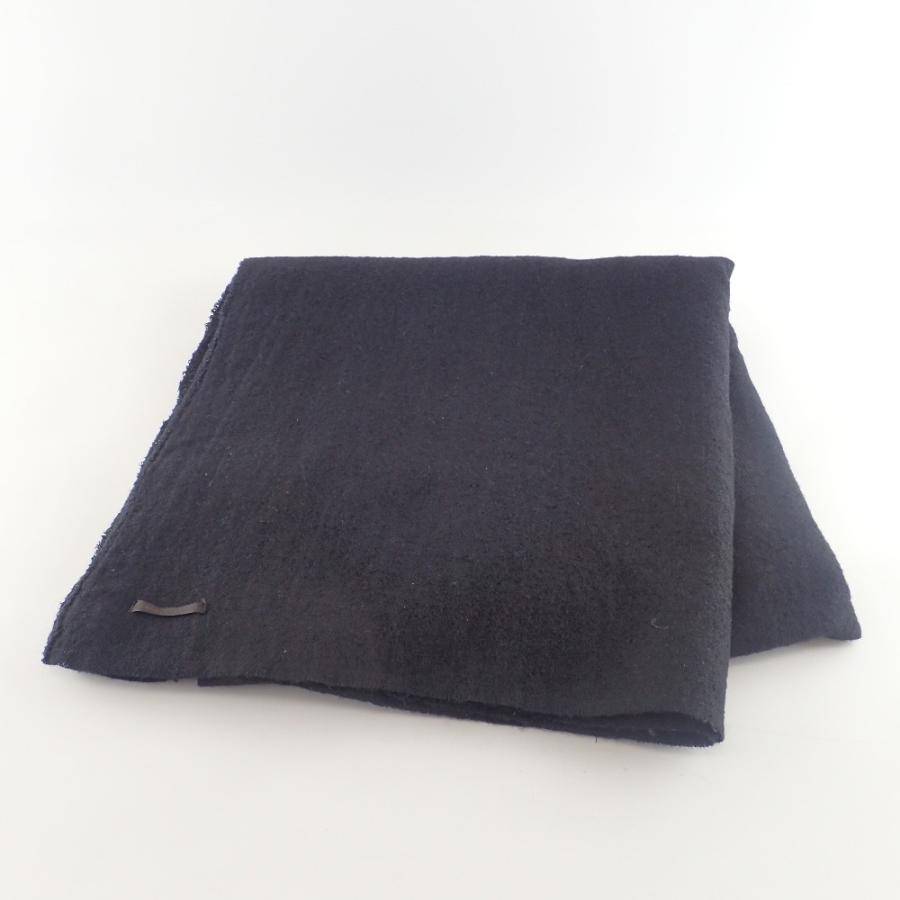 オネット ウールリネン ワイドストール 黒 美品 Honnete オネット