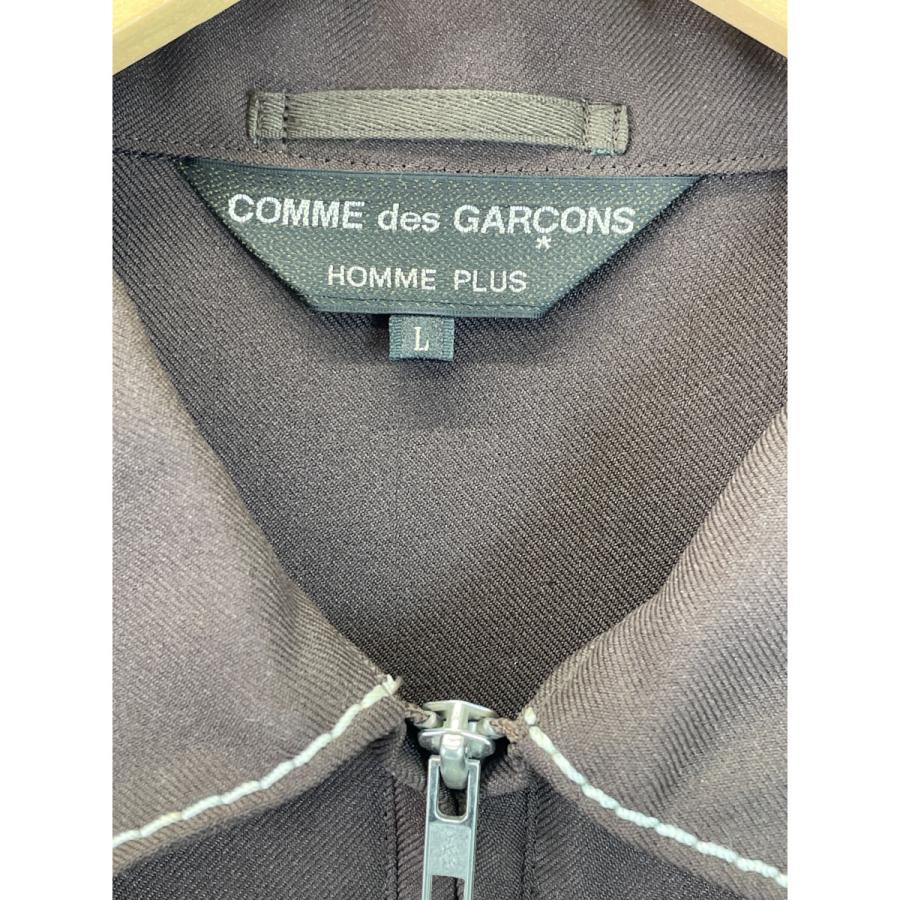 コムデギャルソンオムプリュス 99年 PJ-04089 ブラウン ポリ100% ハーフジップ ジャケット L COMMEdesGARCONS HOMME PLUS 99年 PJ-04089 ブラウン ポリ100% ハーフ