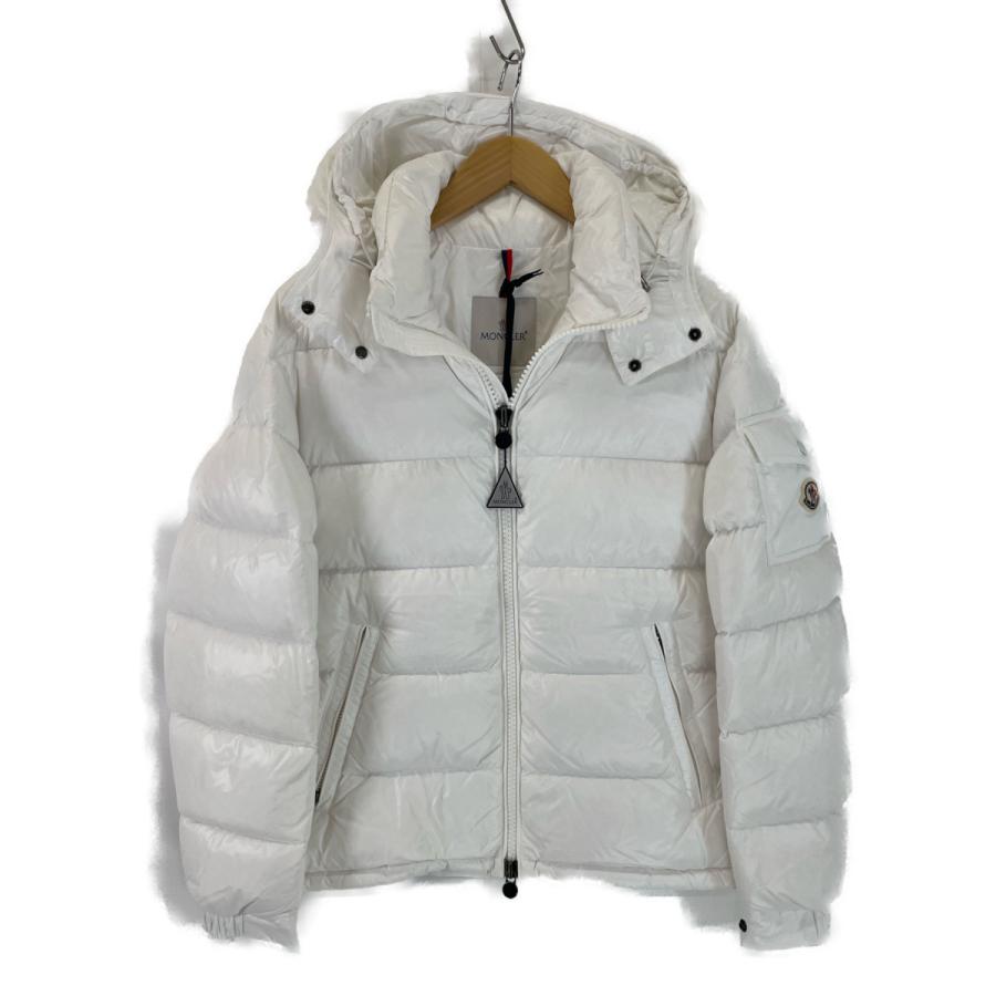 MONCLER フード付きホワイトジャケット MONCLER モンクレールホワイト フード付きジャケット