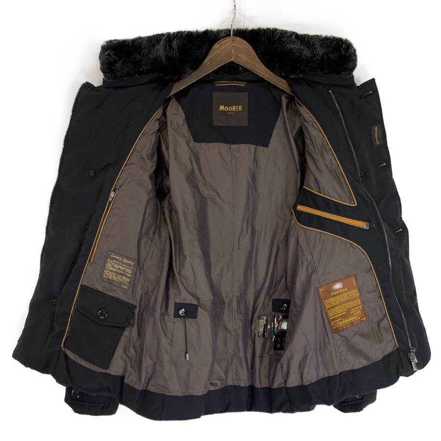 美品/ MOORER ムーレー SIROーL ラビットファー付 カシミヤ混ウール 