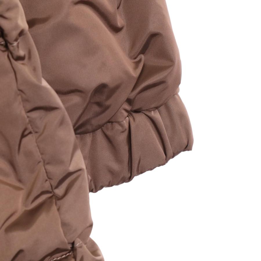 Max Mara マックスマーラ ブロンズ×アイボリー リバーシブル フード 