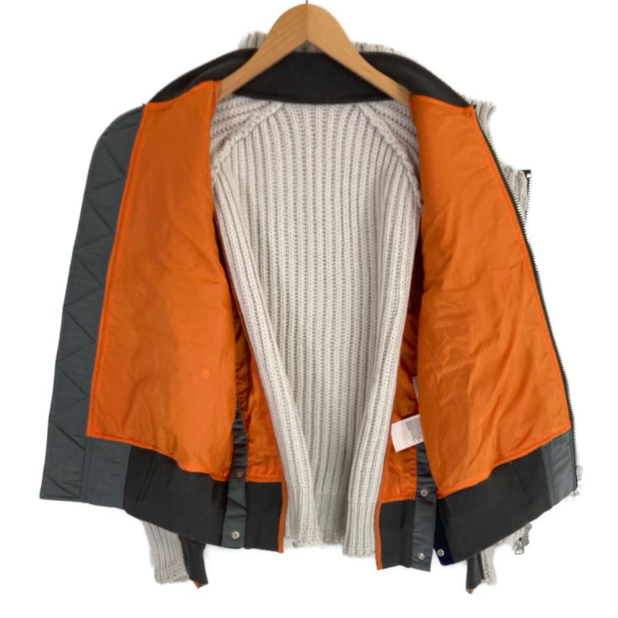 sacai サカイ 22AW 22ー02826M ニット切り替えジップアップ sacai サカイ 22AW 22ー02826M ニット切り替えジップアップ