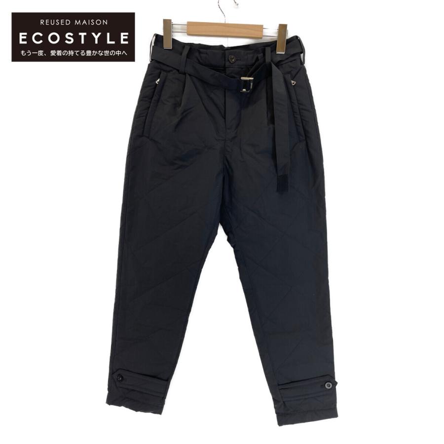 sacai サカイ 22AW 22-02906M ブラック キルテッドパンツ O ボトムス