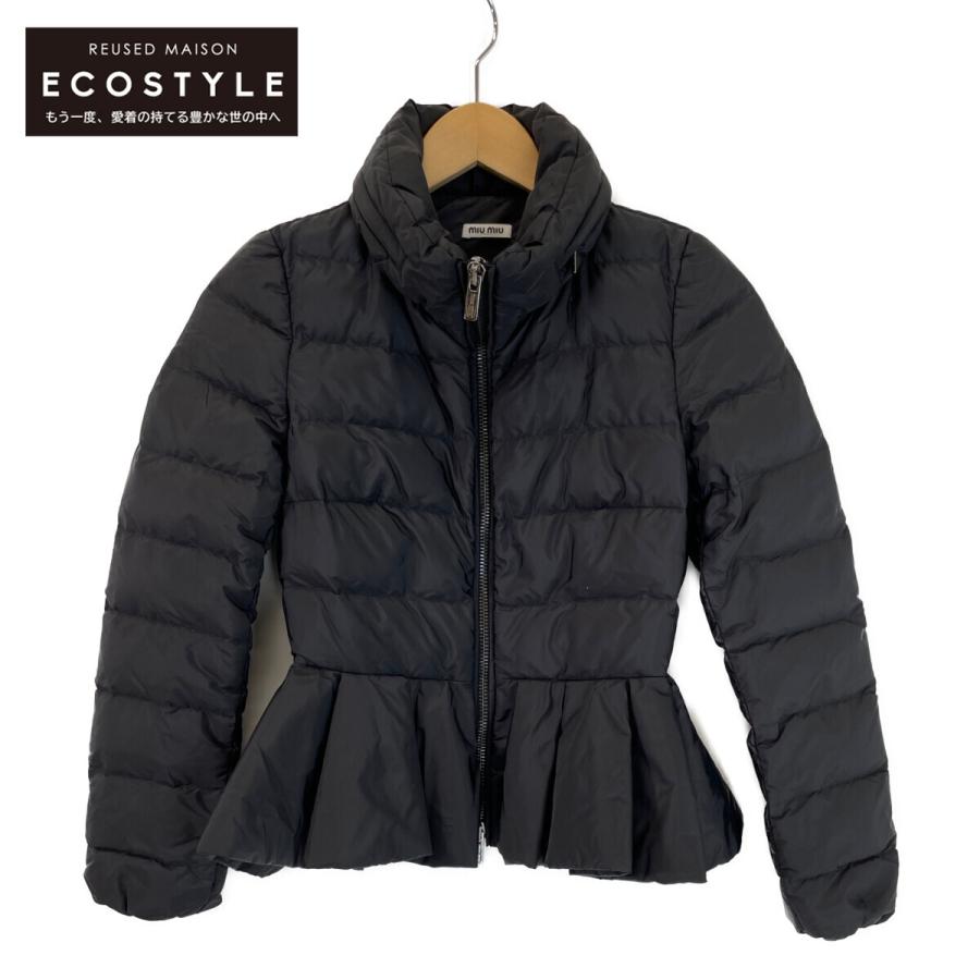 miu miu（ミュウミュウ） 美品/ ML315 ペプラム ダウン ジャケット 36