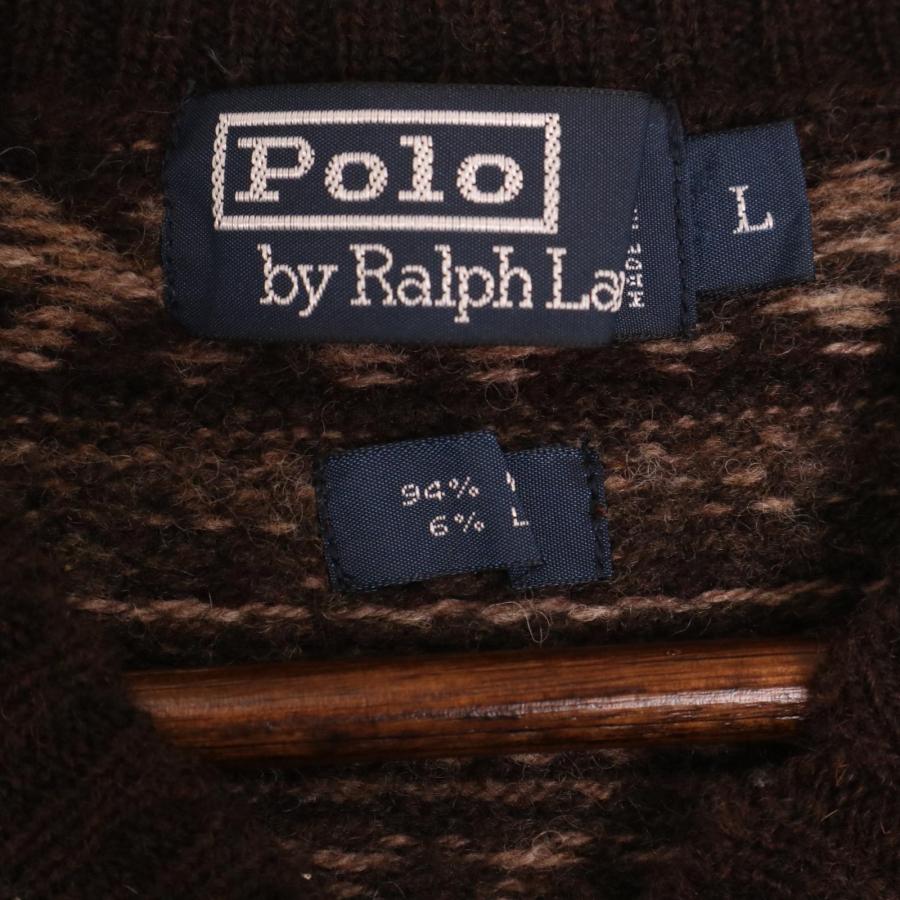 POLO RALPH LAUREN ポロ ラルフローレン ブラウン ニットベスト POLO RALPH LAUREN ポロ ラルフローレン ブラウン ニットベスト