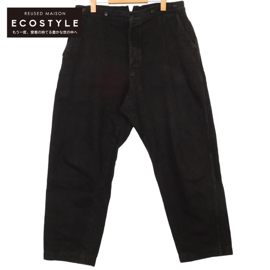 COMOLI コモリ U03-03012 21AW ブラック デニムオーバーパンツ 1