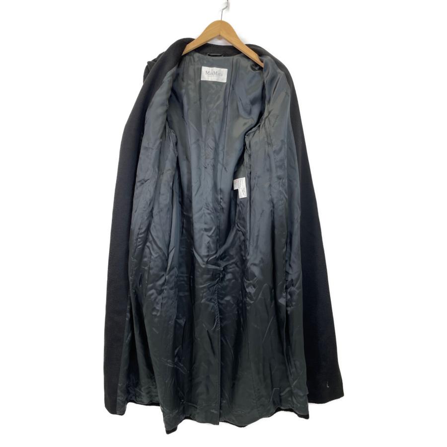 美品✨マックスマーラ ロングコート フード キャメル100% ブラック 38 Max Mara マックスマーラ ブラック キャメル ロングコート 38 コート