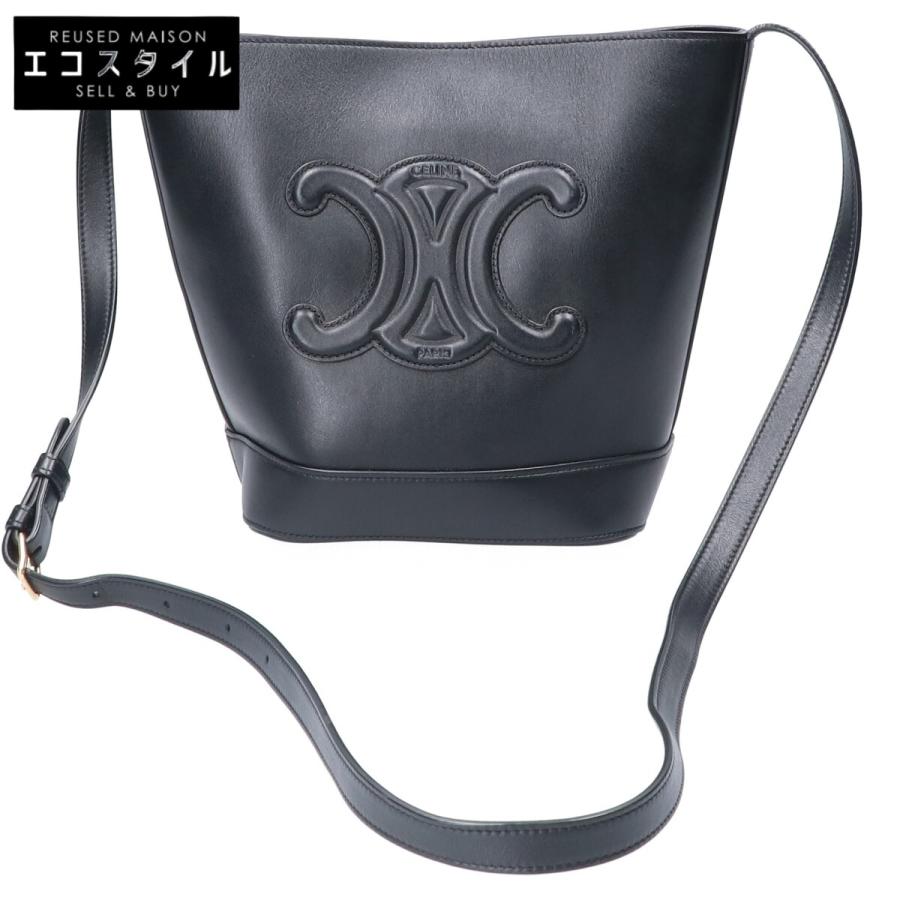CELINE セリーヌ カーフスキン スモール バケット キュイル CELINE セリーヌ カーフスキン スモール バケット キュイル