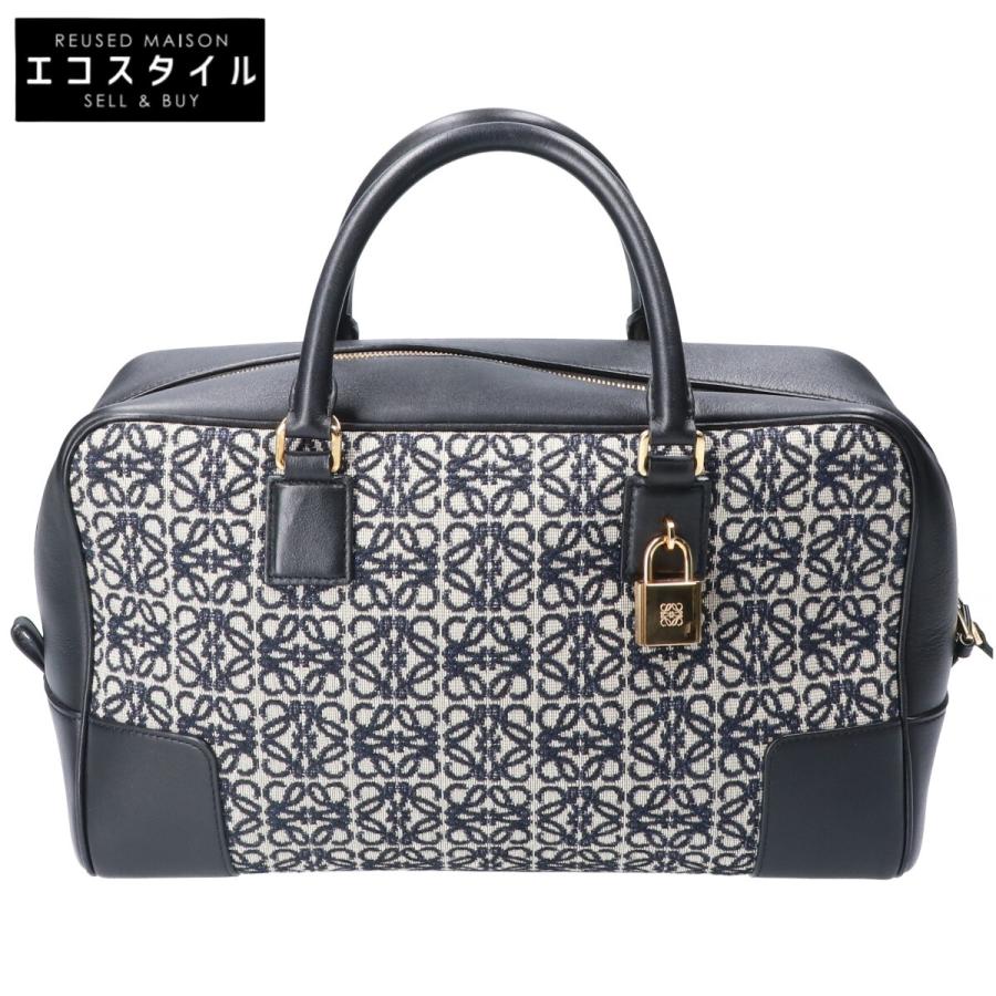 LOEWE（ロエベ） アナグラムジャカード＆カーフレザー アマソナ28 2WAY 