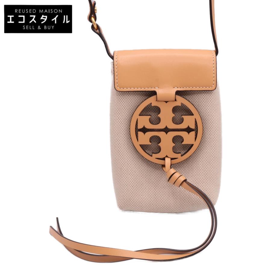 美品】トリーバーチショルダーバッグベージュTORYBURCH
