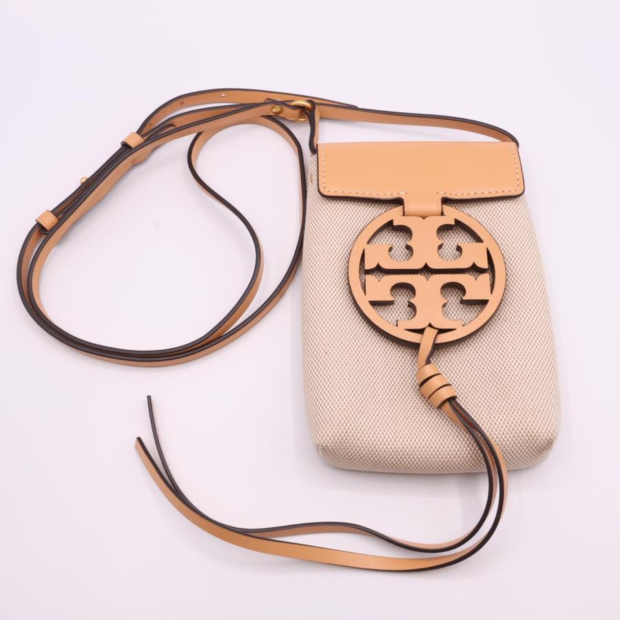 TORY BURCH（トリーバーチ） 美品 TTロゴ キャンバス/レザー 