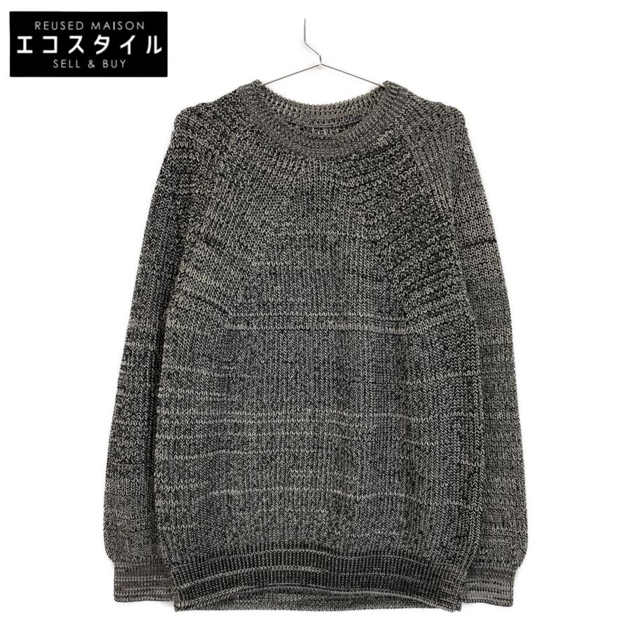 BATONER バトナー BN-23SN-063 ブラック メランジ ニット 2 トップス