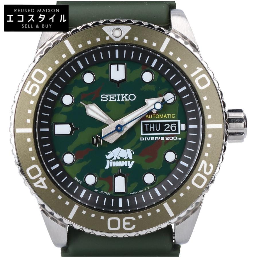SEIKO 新品同様/ セイコー ×SUZUKI スズキ 4R36-15S0 ジムニーコラボ 