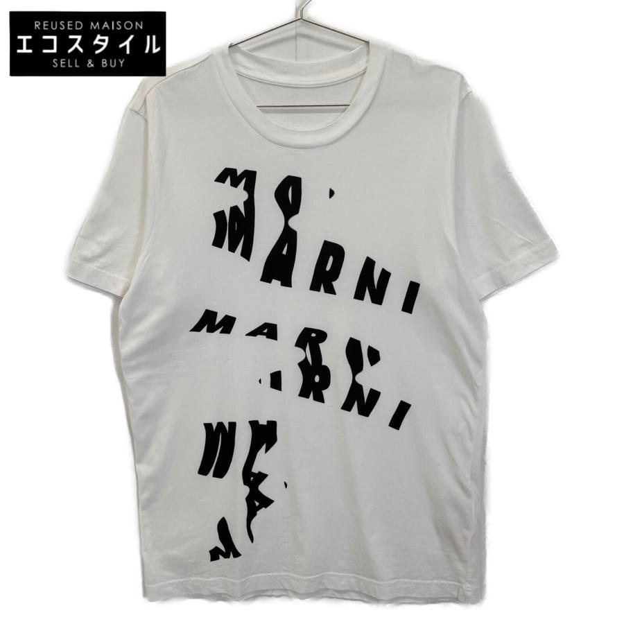 MARNI マルニ 23SS ホワイト グラフィックプリント Tシャツ ホワイト  
