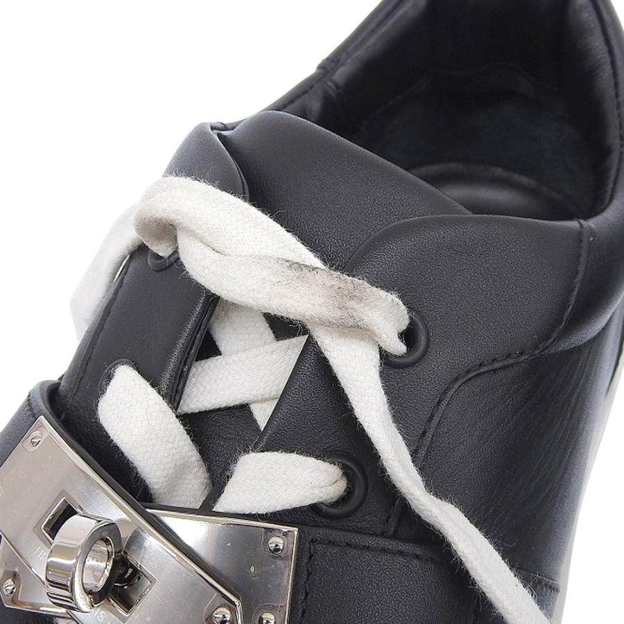 HERMES エルメス デイ シルバー金具 レザー スニーカー メンズ HERMES エルメス デイ シルバー金具 レザー スニーカー メンズ