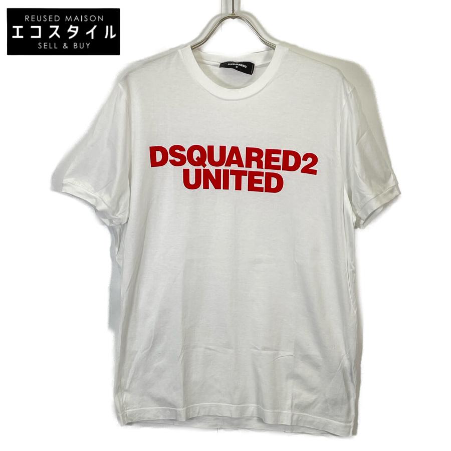 DSQUARED2（ディースクエアード） S74GD0762 ホワイト×レッド Tシャツ 