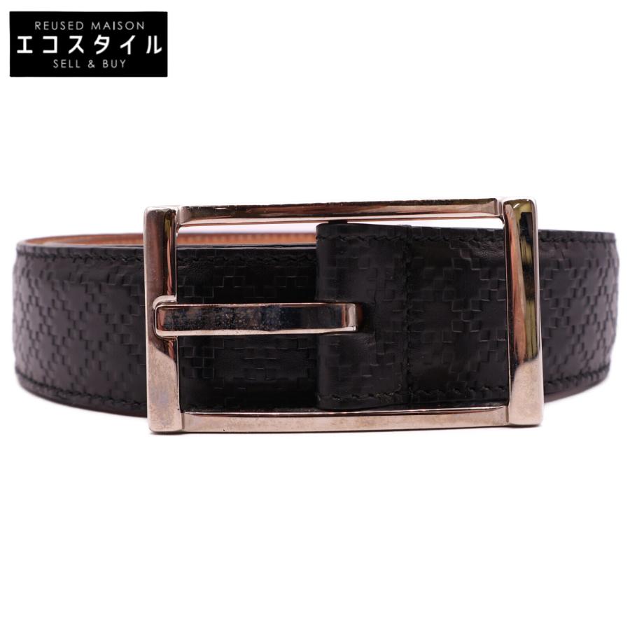 GUCCI（グッチ） 268239 AF40N ディアマンテ レザー ベルト 85・34