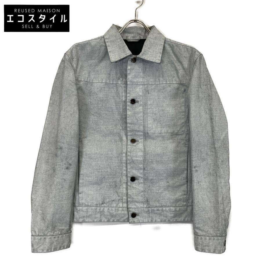 Calvin Klein カルバンクライン グレー ファブリック ジャケット M 