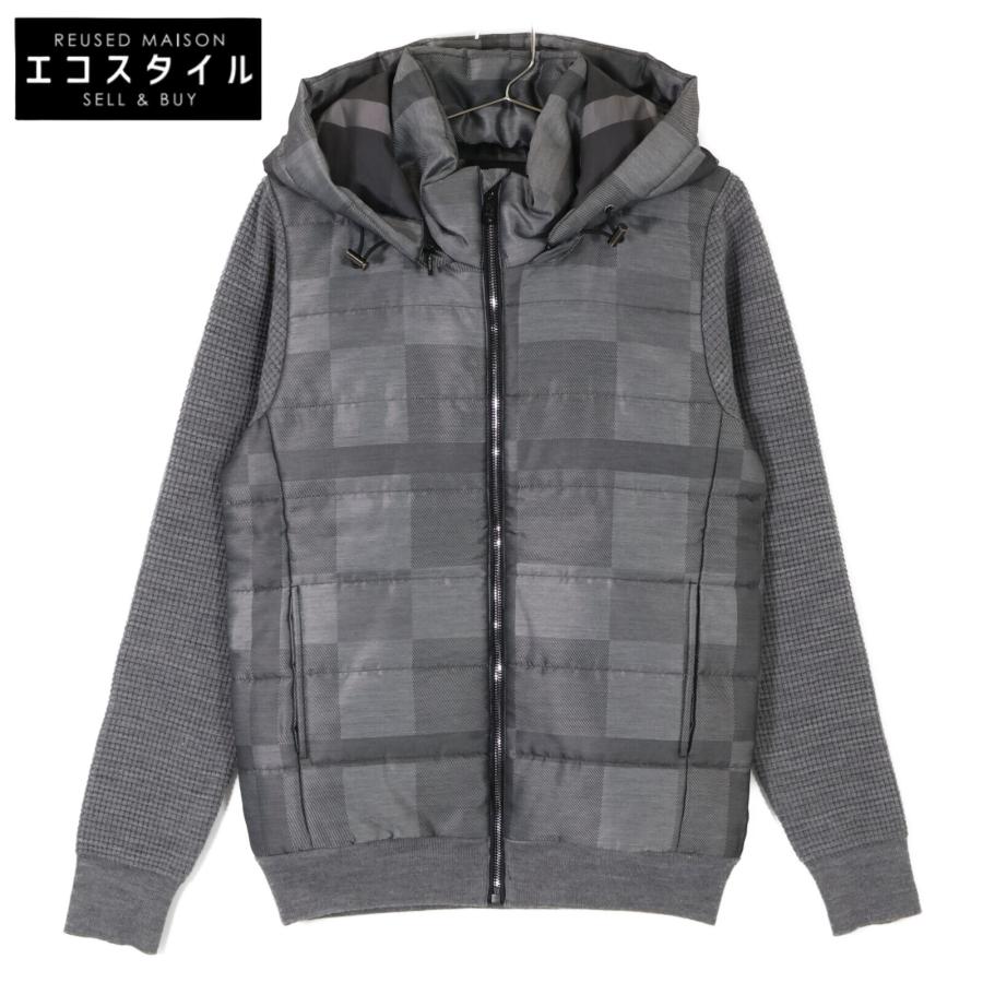 最終価格❗️未使用品❗️ブラックレーベルクレストブリッジフード付きグレージャケット クレストブリッジブラックレーベルフード付きブルゾンメンズグレー