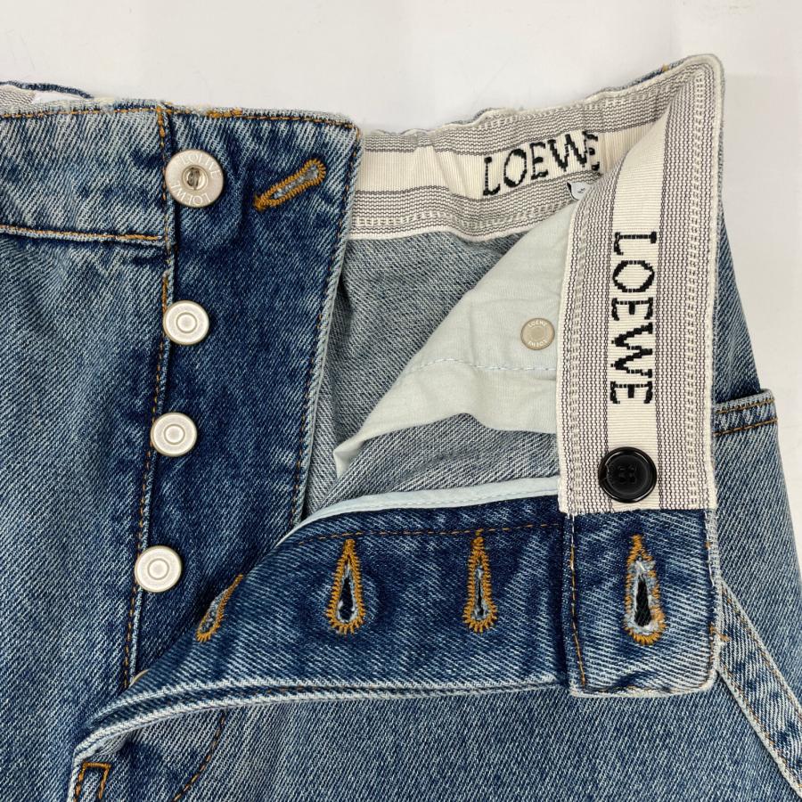 LOEWE ロエベ ブルー ドローストリング ワイドデニムパンツ 44 LOEWE ロエベ ブルー ドローストリング ワイドデニムパンツ 44