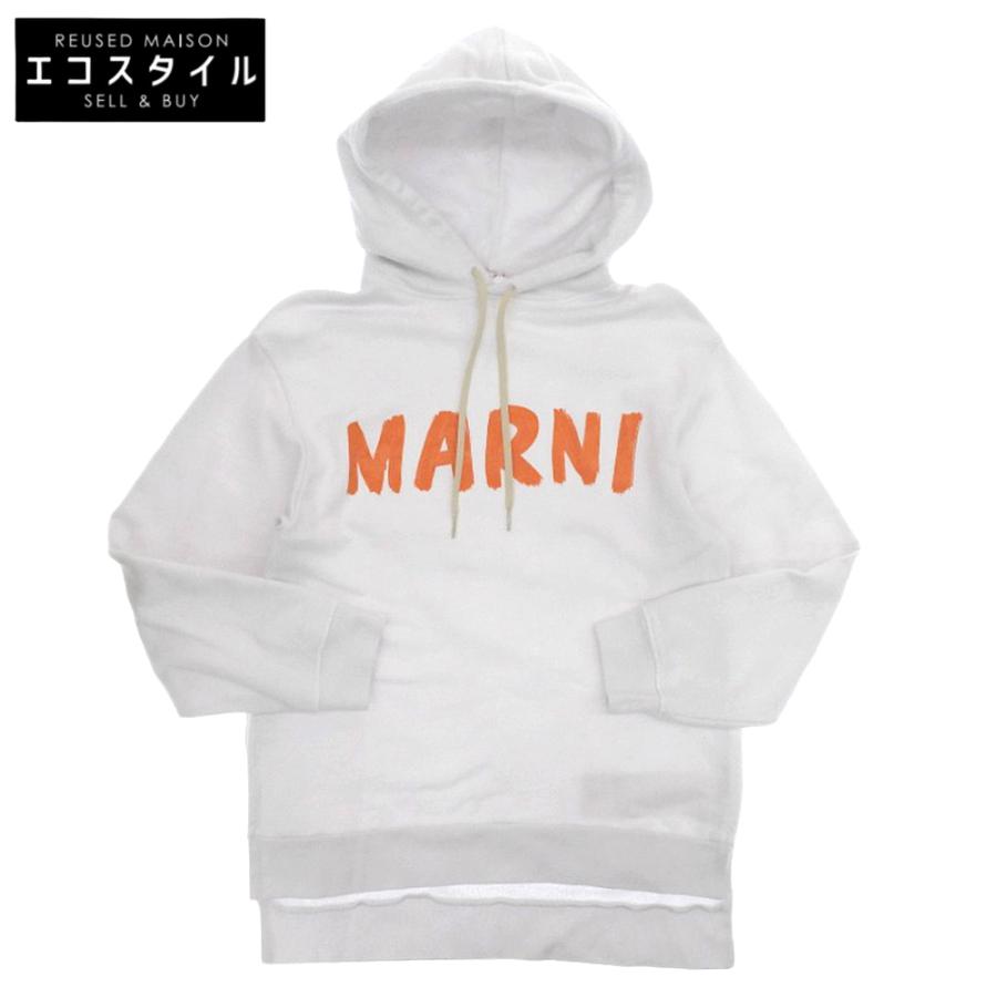 MARNI（マルニ） ペイントロゴ コットン100% プルオーバー パーカー 