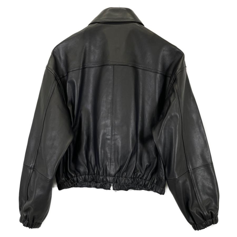 theory Theory セオリー 23年 ブラック Gloss Leather Bomber JK theory Theory セオリー 23年 ブラック Gloss Leather Bomber JK