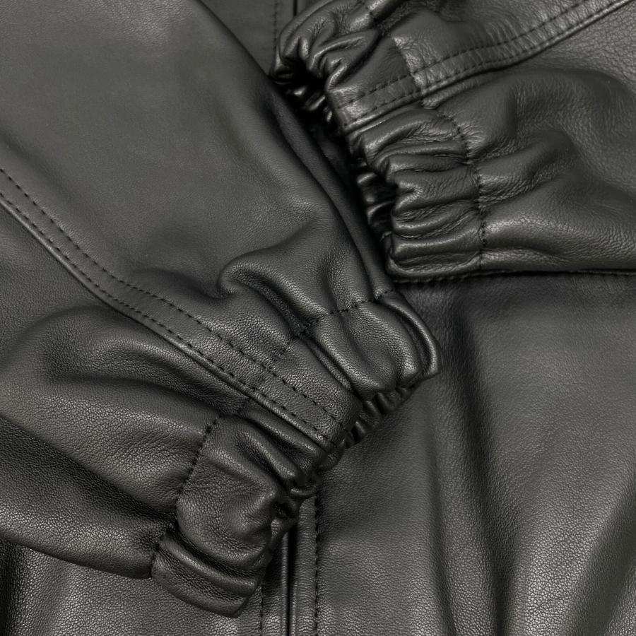 theory Theory セオリー 23年 ブラック Gloss Leather Bomber JK theory Theory セオリー 23年 ブラック Gloss Leather Bomber JK