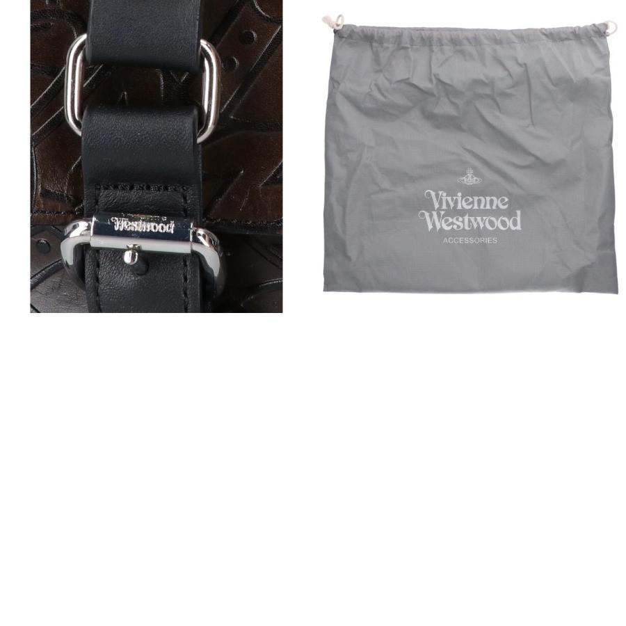 Vivienne Westwood　アーサー　レザーオーブ　ショルダー　保存袋付 Vivienne Westwood ヴィヴィアンウエストウッド アーサー オーブ総柄