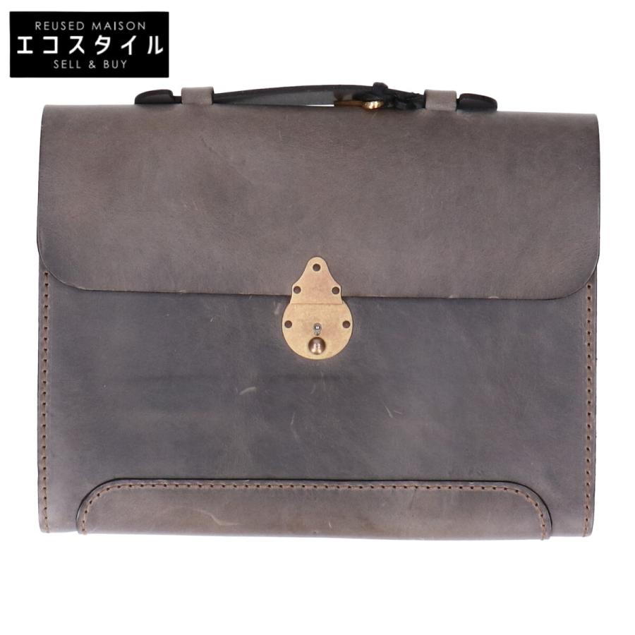 ヘルツ herz バッグ S HERZ ヘルツ S-2 錠前クラッチバッグ・仕切り付き グレー系 メンズ