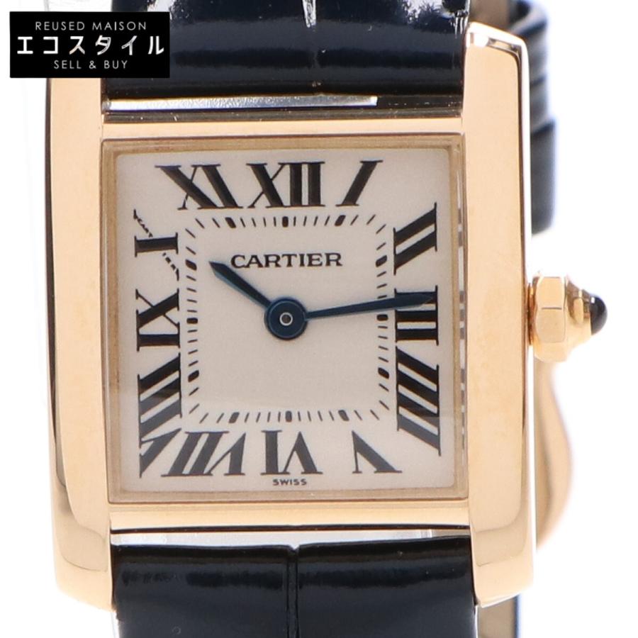 Cartier 新品同様 カルティエ W5000256 18K タンクフランセーズSM 