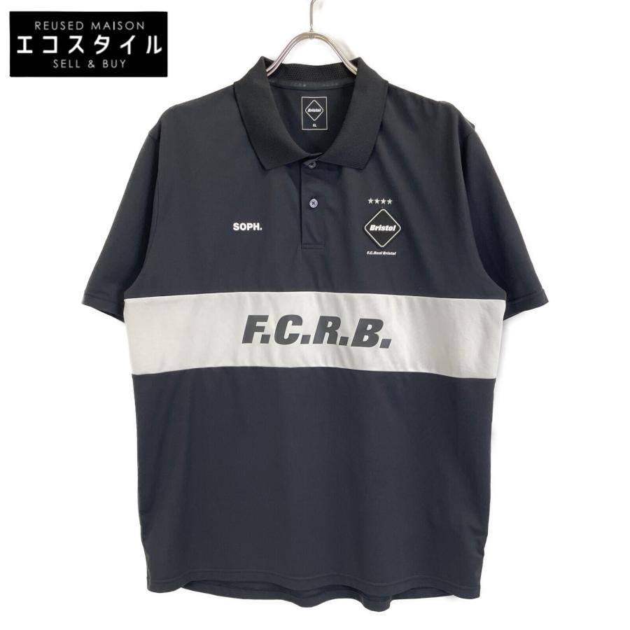 メンズ F.C.Real Bristol 半袖 ポロシャツ M ブラック FCRB