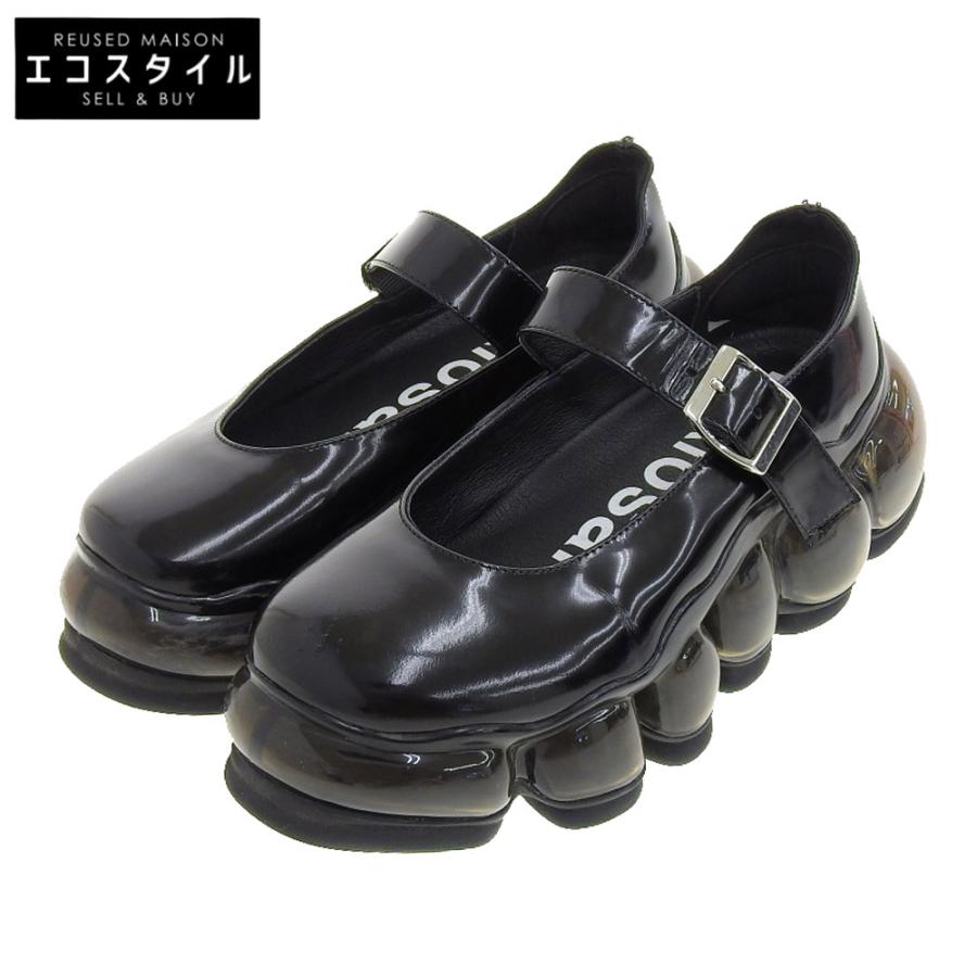 極美品✨ミキオサカベ ジュエリー ハイシューズ 25 ブラック レディース MIKIOSAKABE ミキオサカベ ジュエリー エナメル シューズ レディース