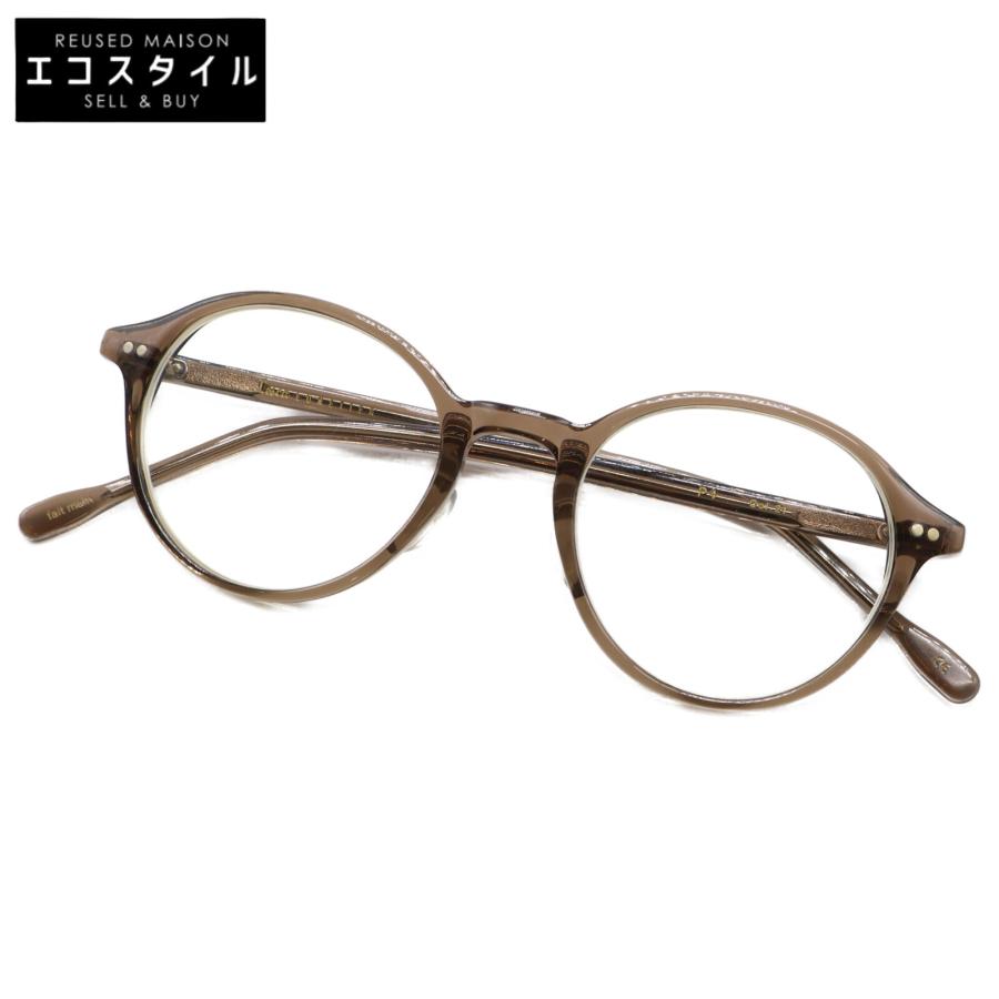 Lesca Lunetier レスカ ルネティエ P4 セルフレーム 眼鏡 ブラウン