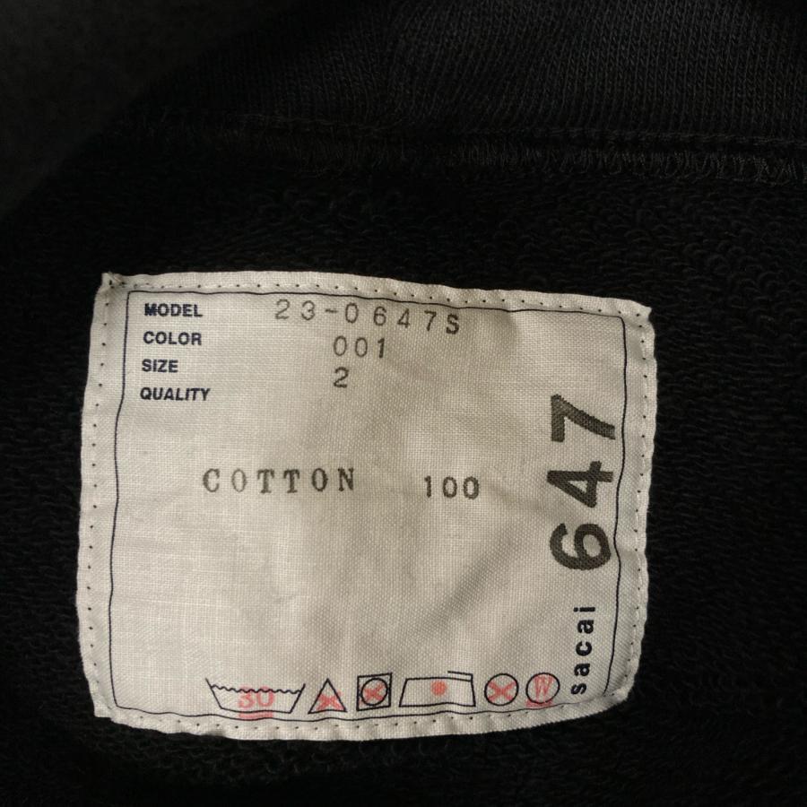 sacai（サカイ） 23年 23-0647S ブラック Graphic Print Hoodieプル