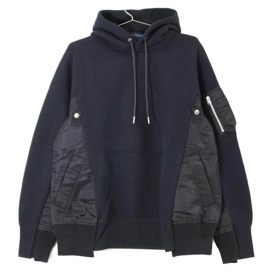 sacai 美品/ サカイ SCM-033 コットンxナイロン プルオーバー sacai 美品/ サカイ SCM-033 コットンxナイロン プルオーバー