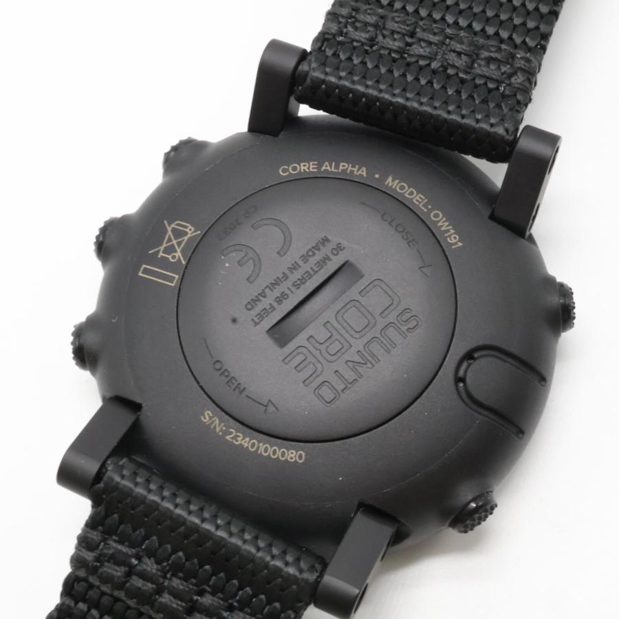 SUUNTO アウトドアウォッチ 本体 ブラック 美品/ Suunto スント S050504000 CORE ALPHA STEALTH クオーツ