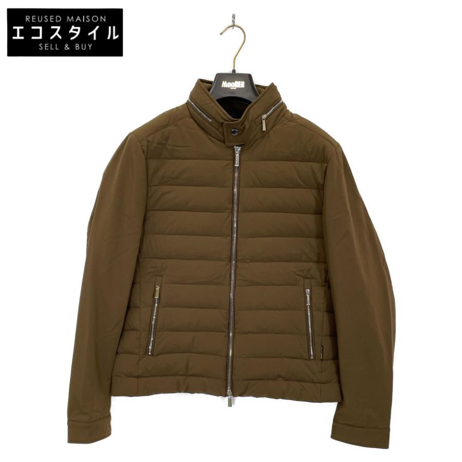 MOORER ムーレー FILIPPO-KN ベージュ スタンドカラー ダウンブルゾン 