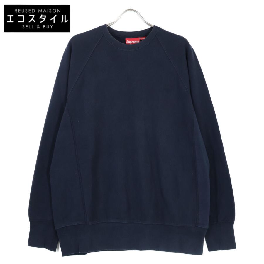 Supreme シュプリーム ネイビー クルーネック スウェット Supreme シュプリーム ネイビー クルーネック スウェット